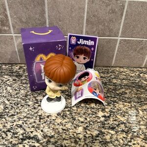 McDonald’s BTS TinyTan Throwback Jimin figurine & stickers